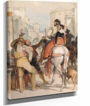 A Street Scene In Granada On The Day Of The Bullfight by John Frederick Lewis