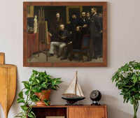 A Studio At Les Batignolles by Henri Fantin Latour