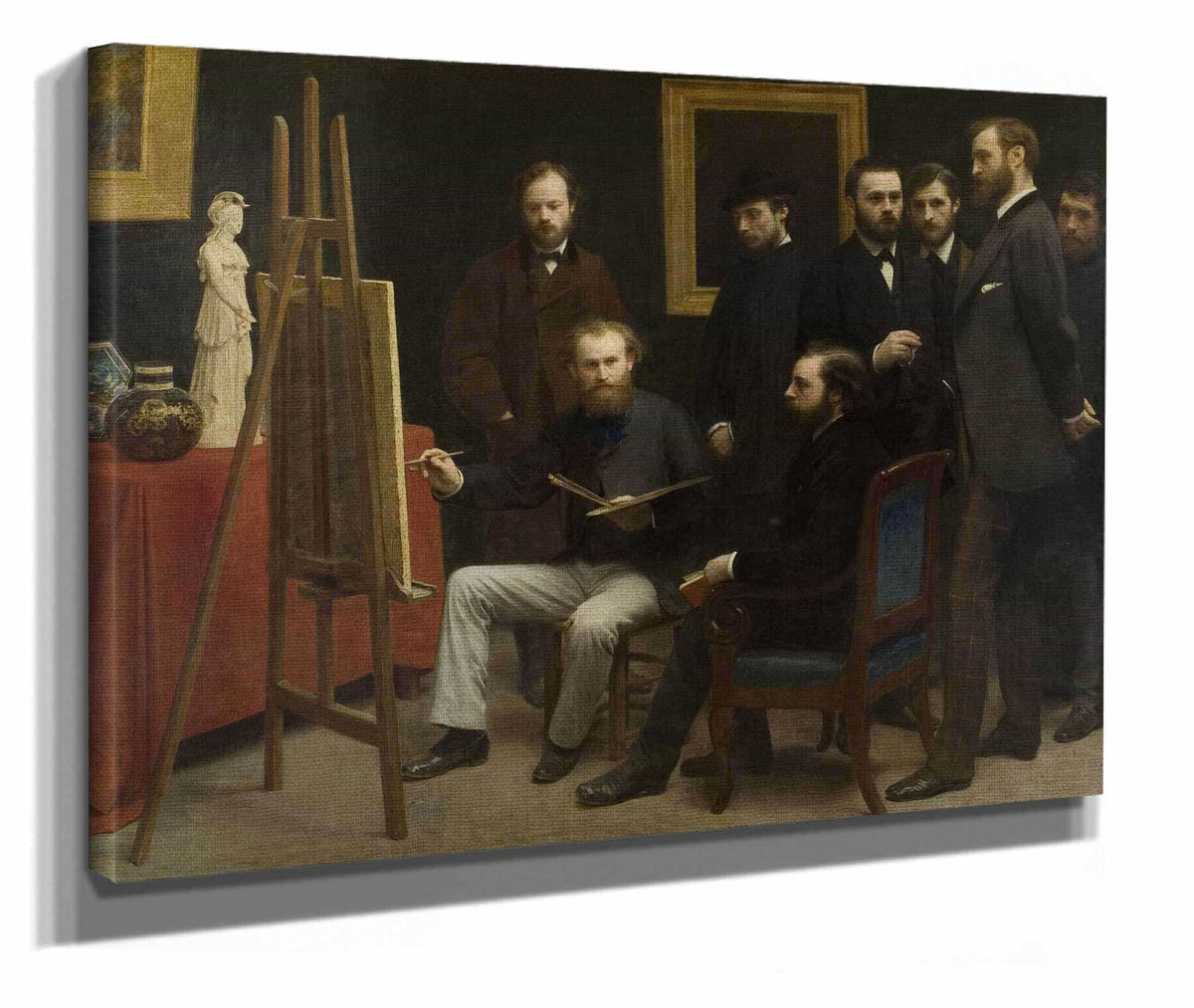 A Studio At Les Batignolles by Henri Fantin Latour