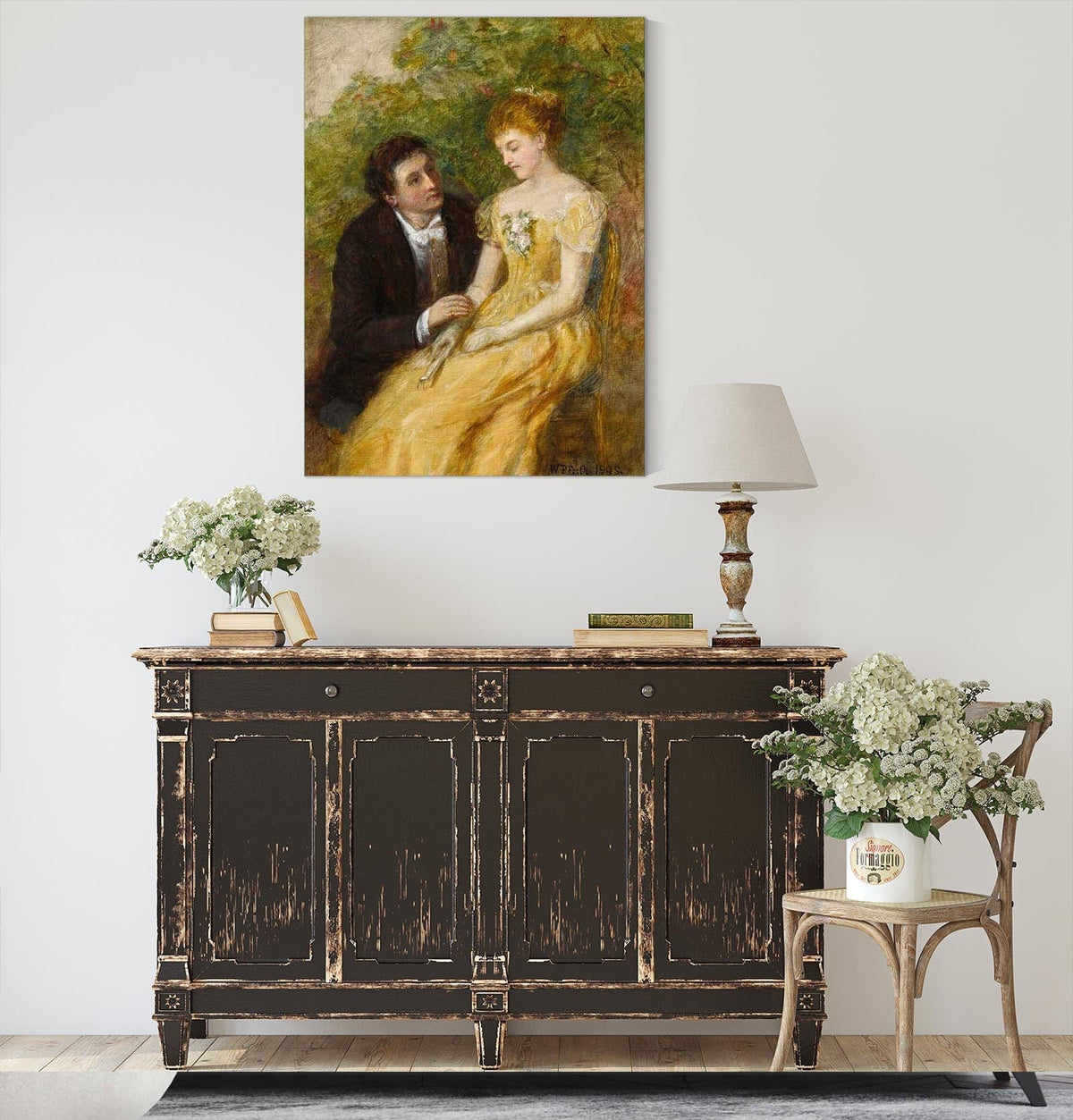 A Study For In The Conservatory A Critical Moment by William Powell Frith