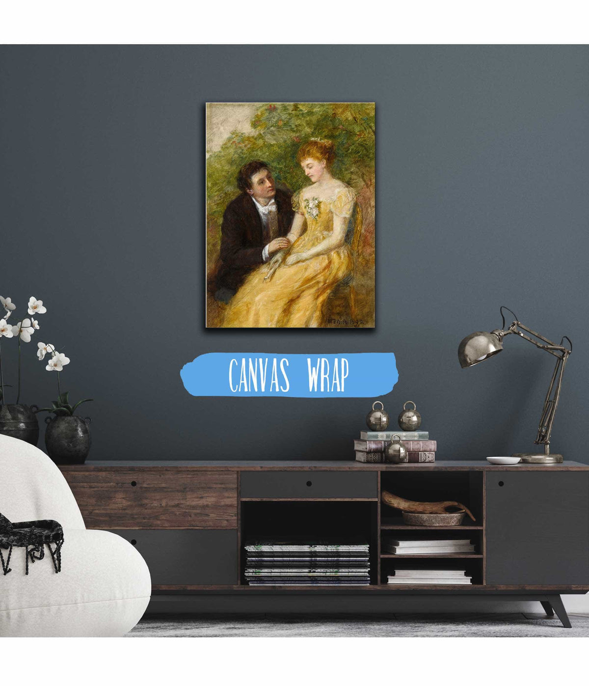 A Study For In The Conservatory A Critical Moment by William Powell Frith