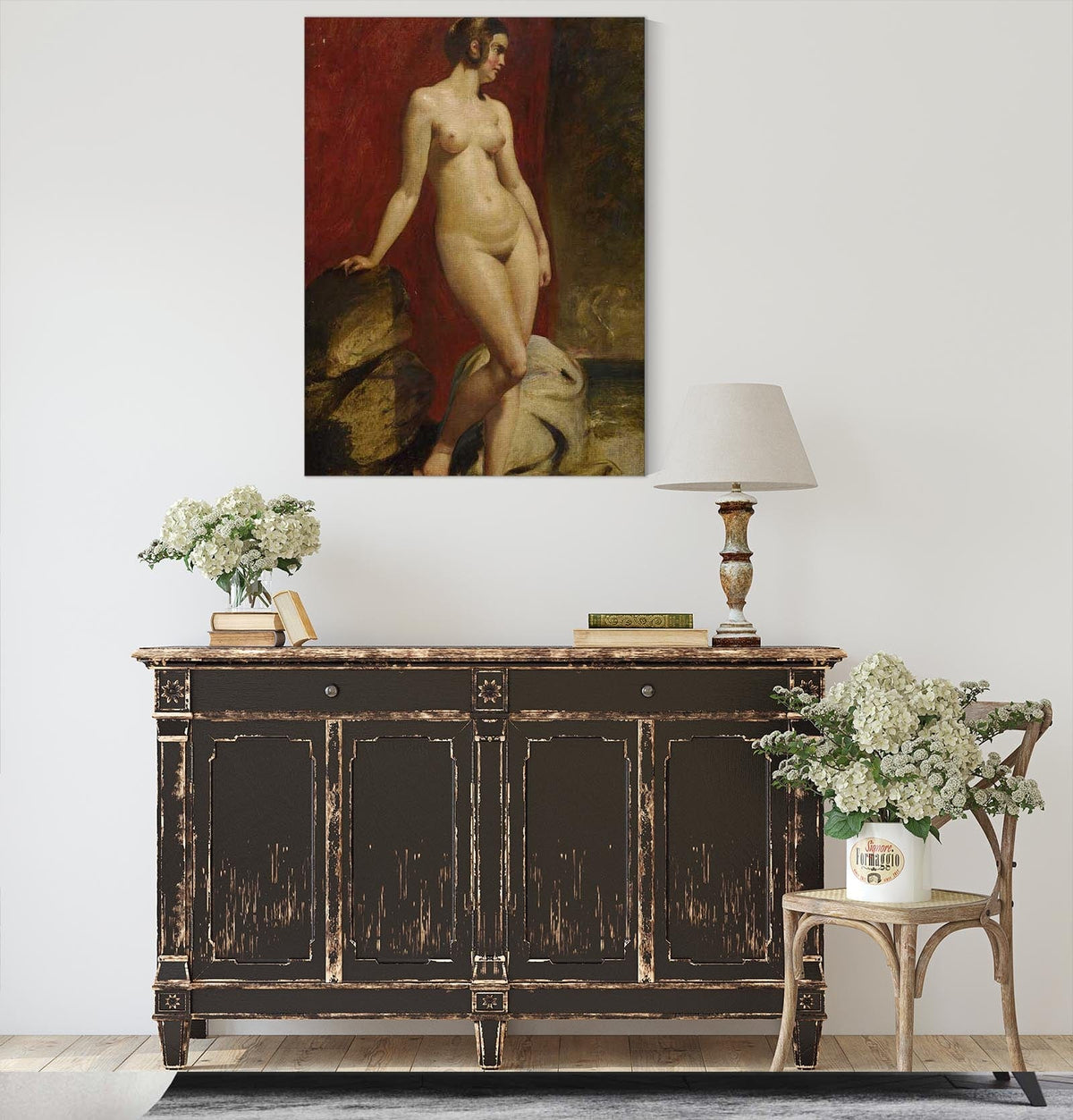 A Study Of A Standing Female Nude by William Etty