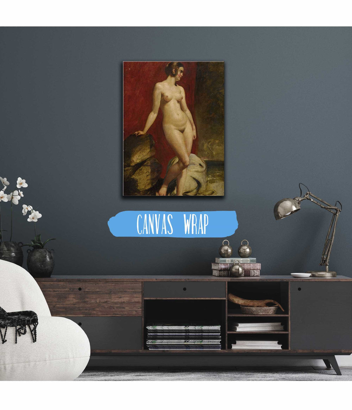 A Study Of A Standing Female Nude by William Etty