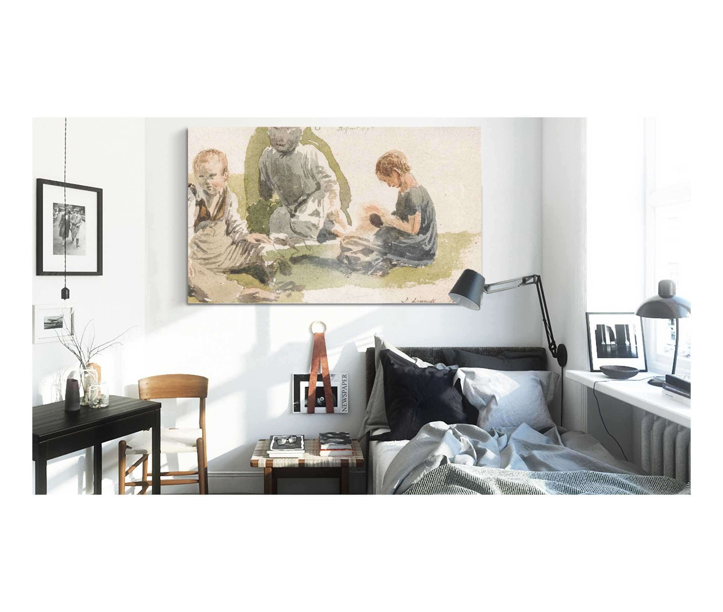 A Study Of Children by John Linnell