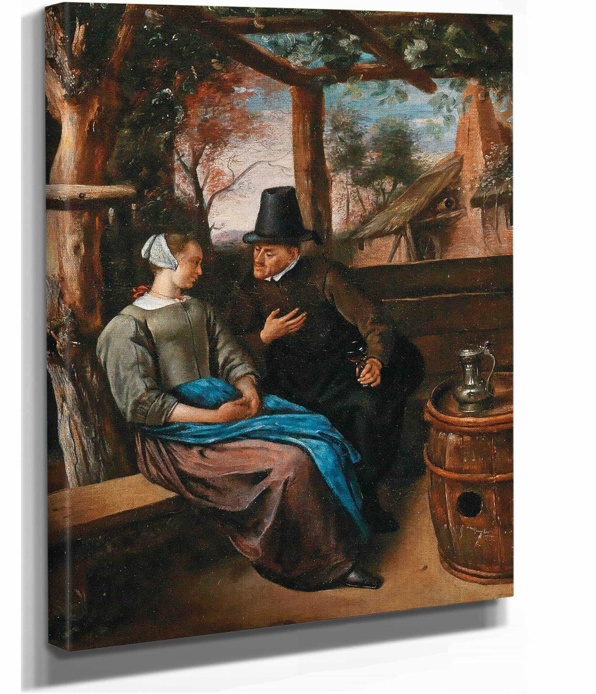 A Suitor With A Young Woman by Jan Steen