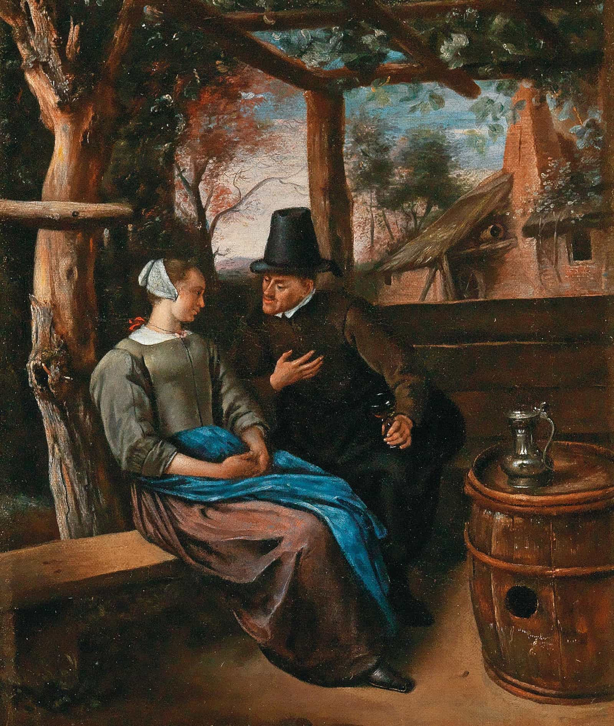A Suitor With A Young Woman by Jan Steen