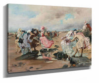 A Sunday At The Seaside by Georges Jules Victor Clairin