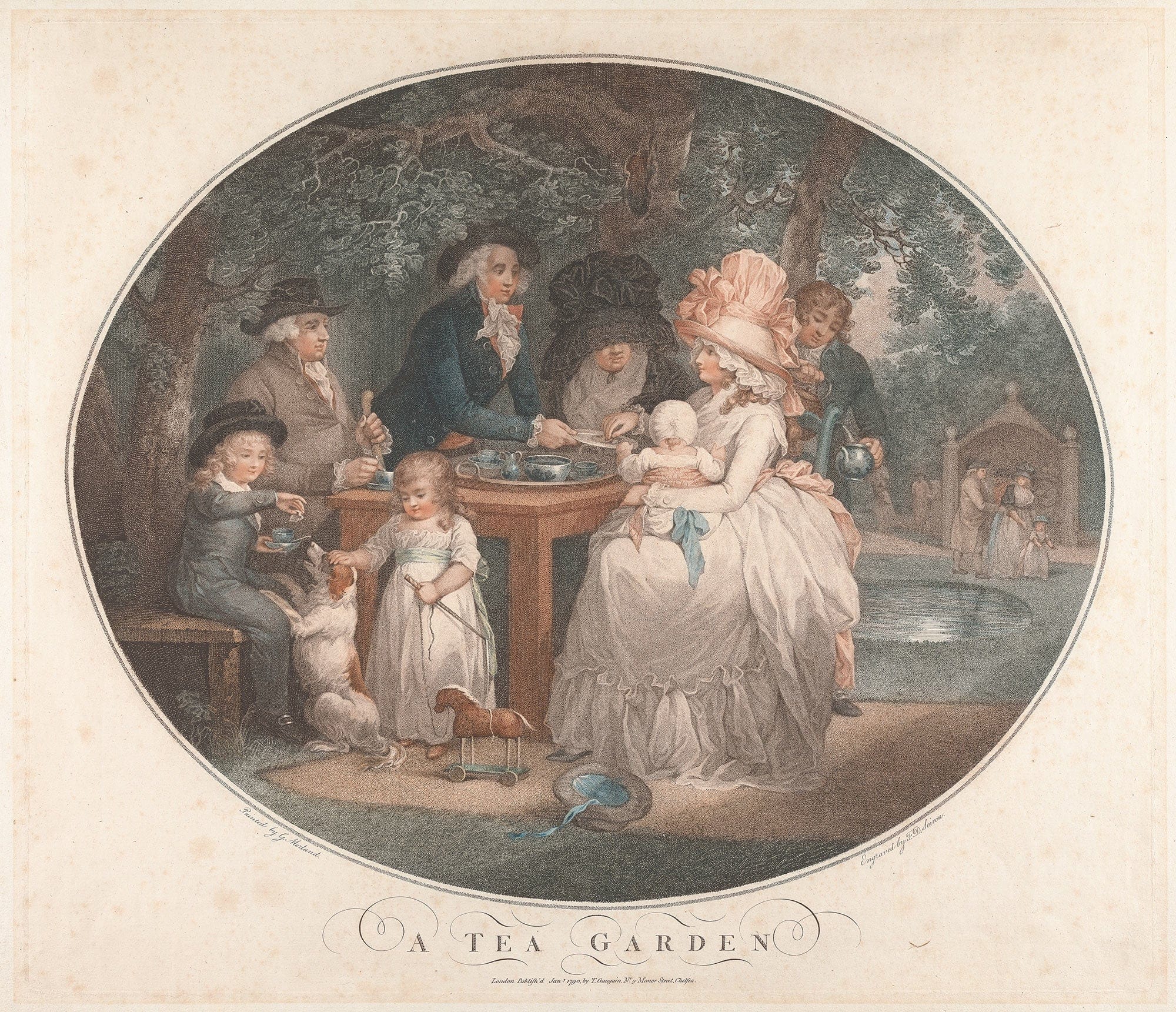 A Tea Garden by George Morland