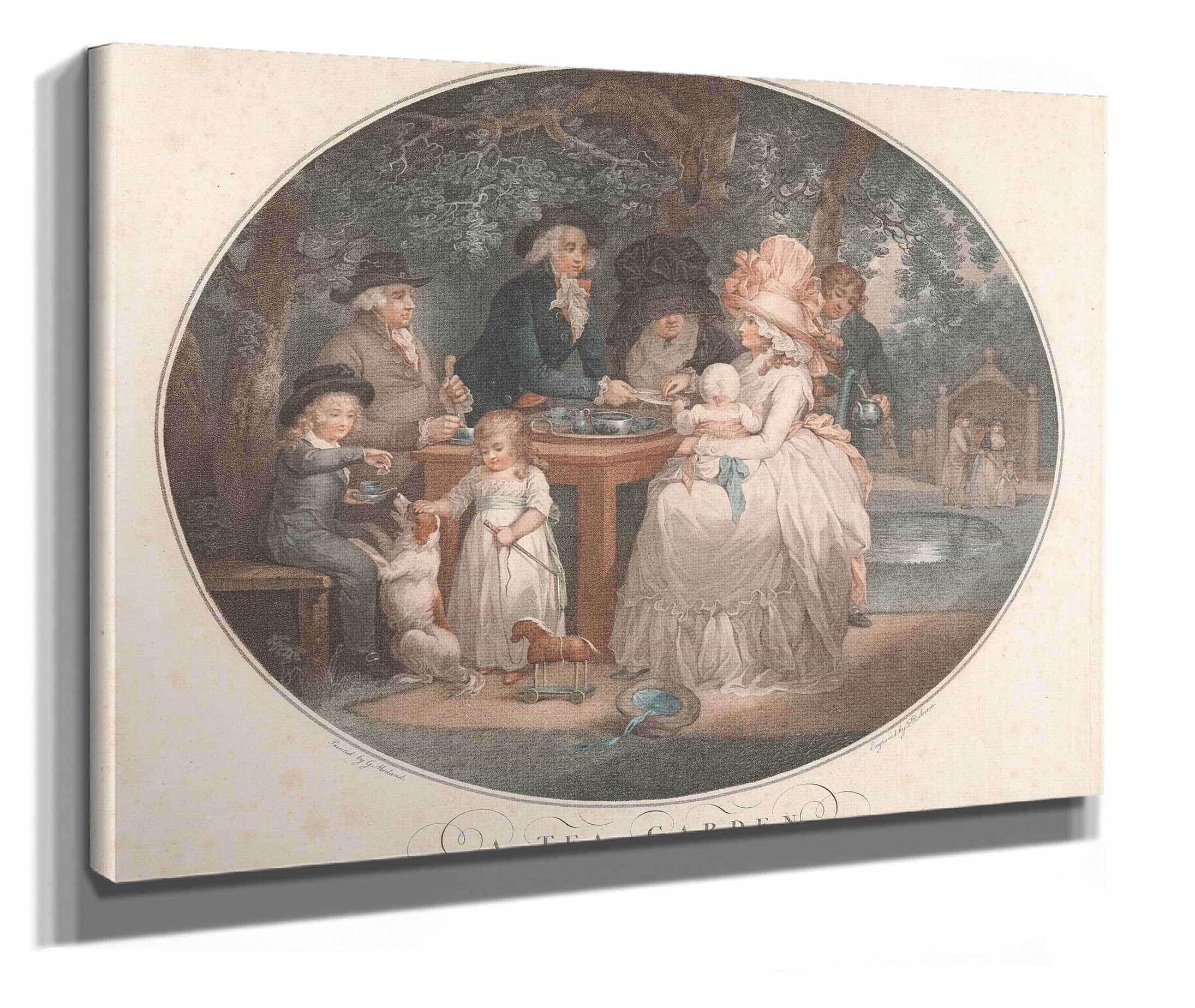 A Tea Garden by George Morland