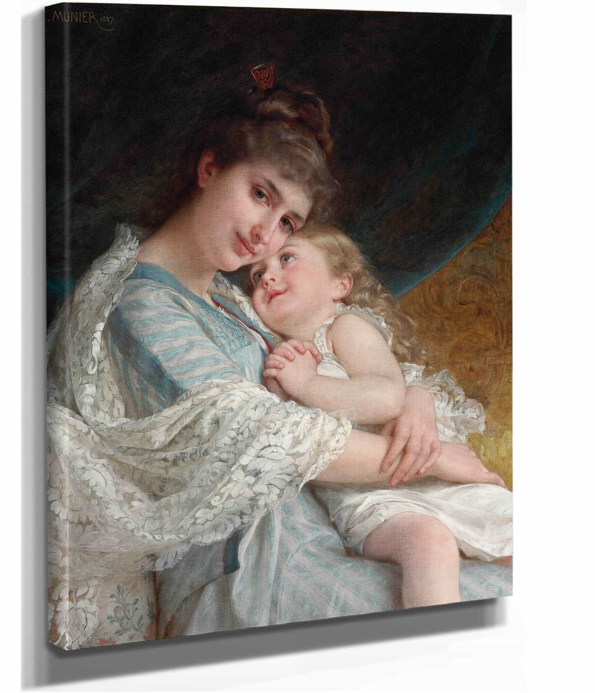 A Tender Embrace by Emile Munier