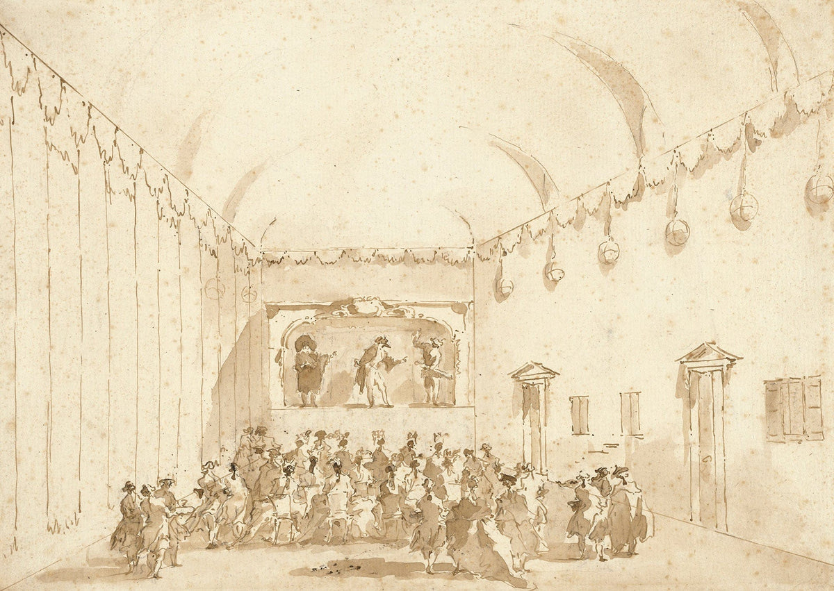 A Theatrical Performance by Francesco Guardi