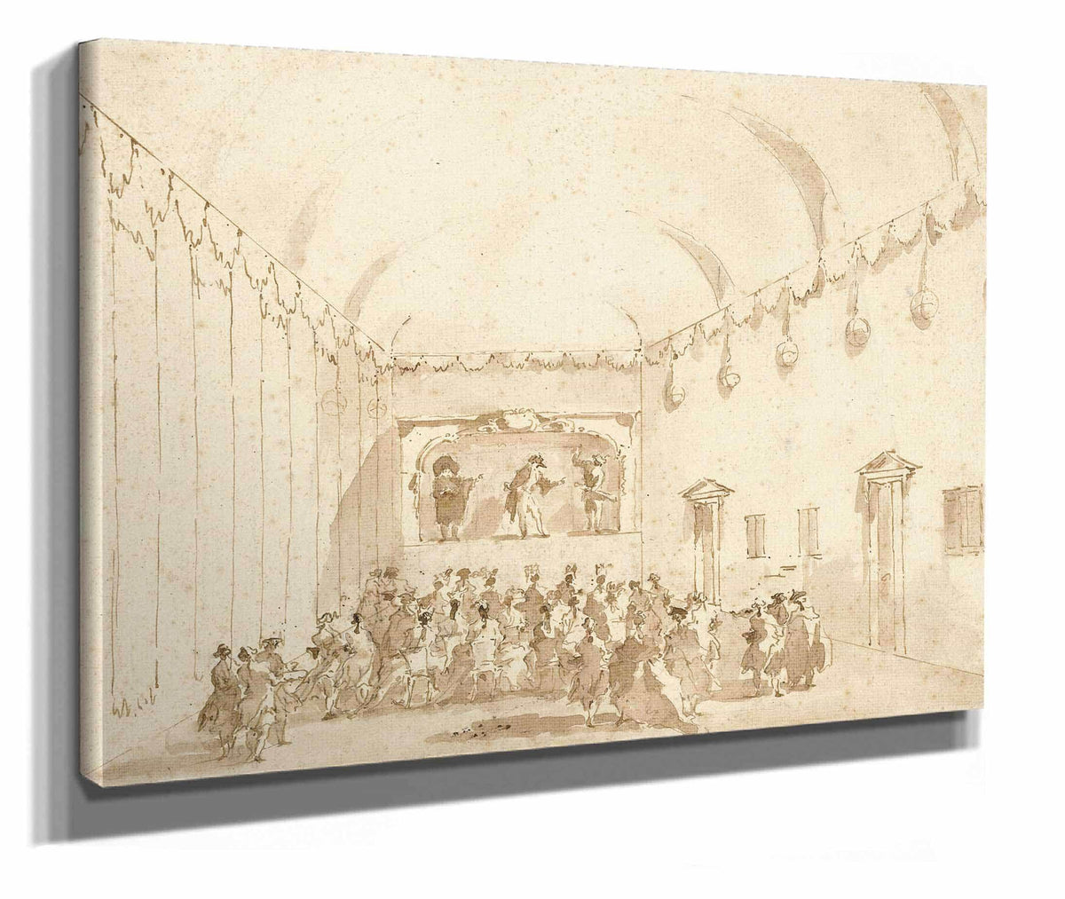 A Theatrical Performance by Francesco Guardi