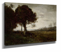 A Torrent At Romagnes After by Jean Baptiste Camille Corot