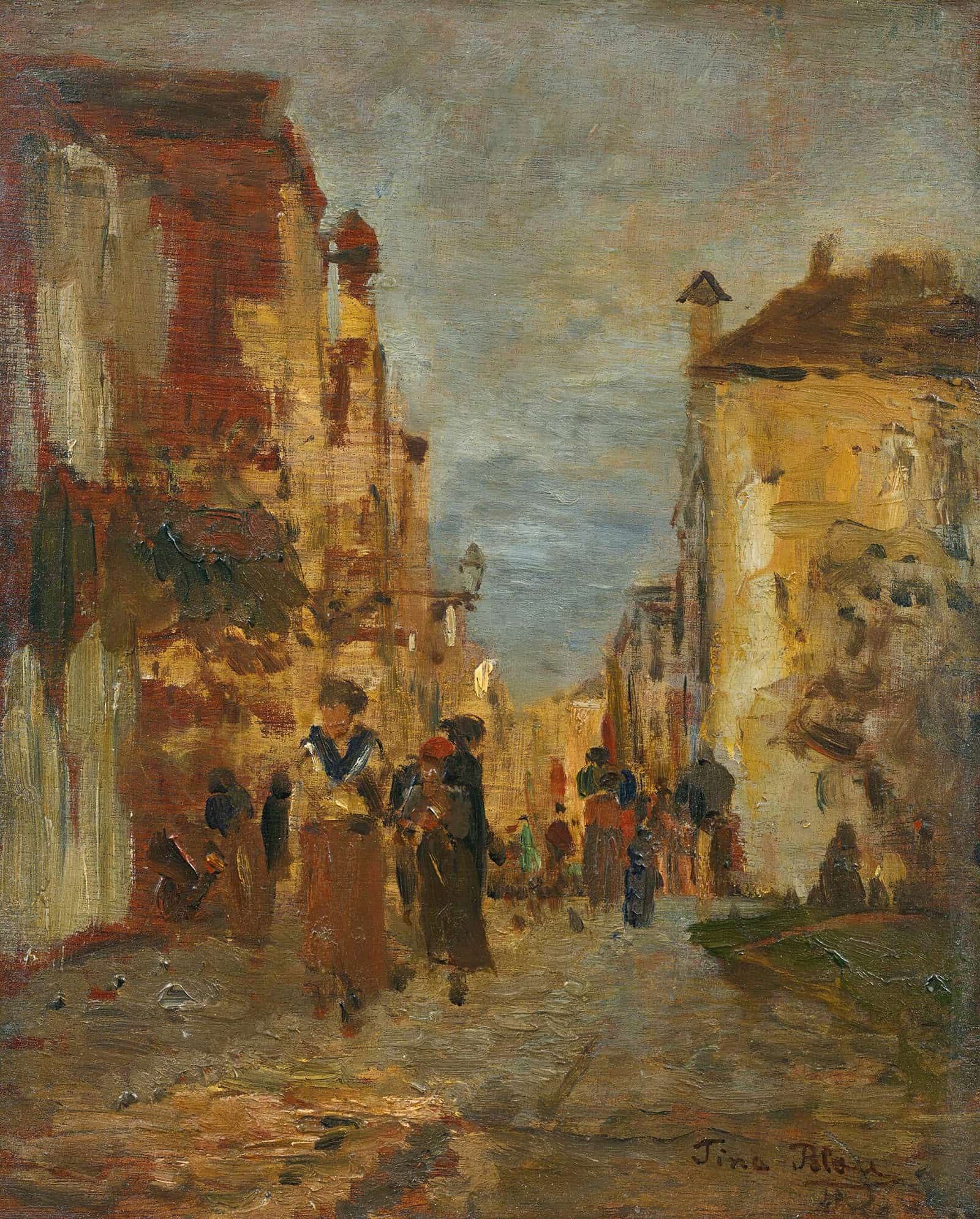 A Town Street by Tina Blau