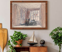 A Tudor Room With Figures Mid To Late S by David Cox