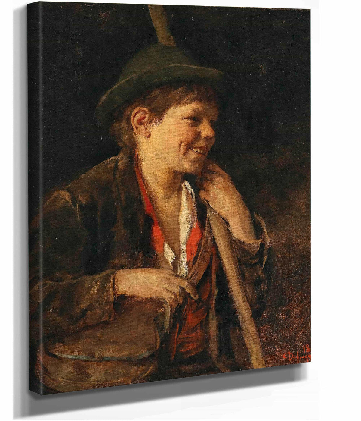 A Tyrolean Shepard Boy by Franz Von Defregger