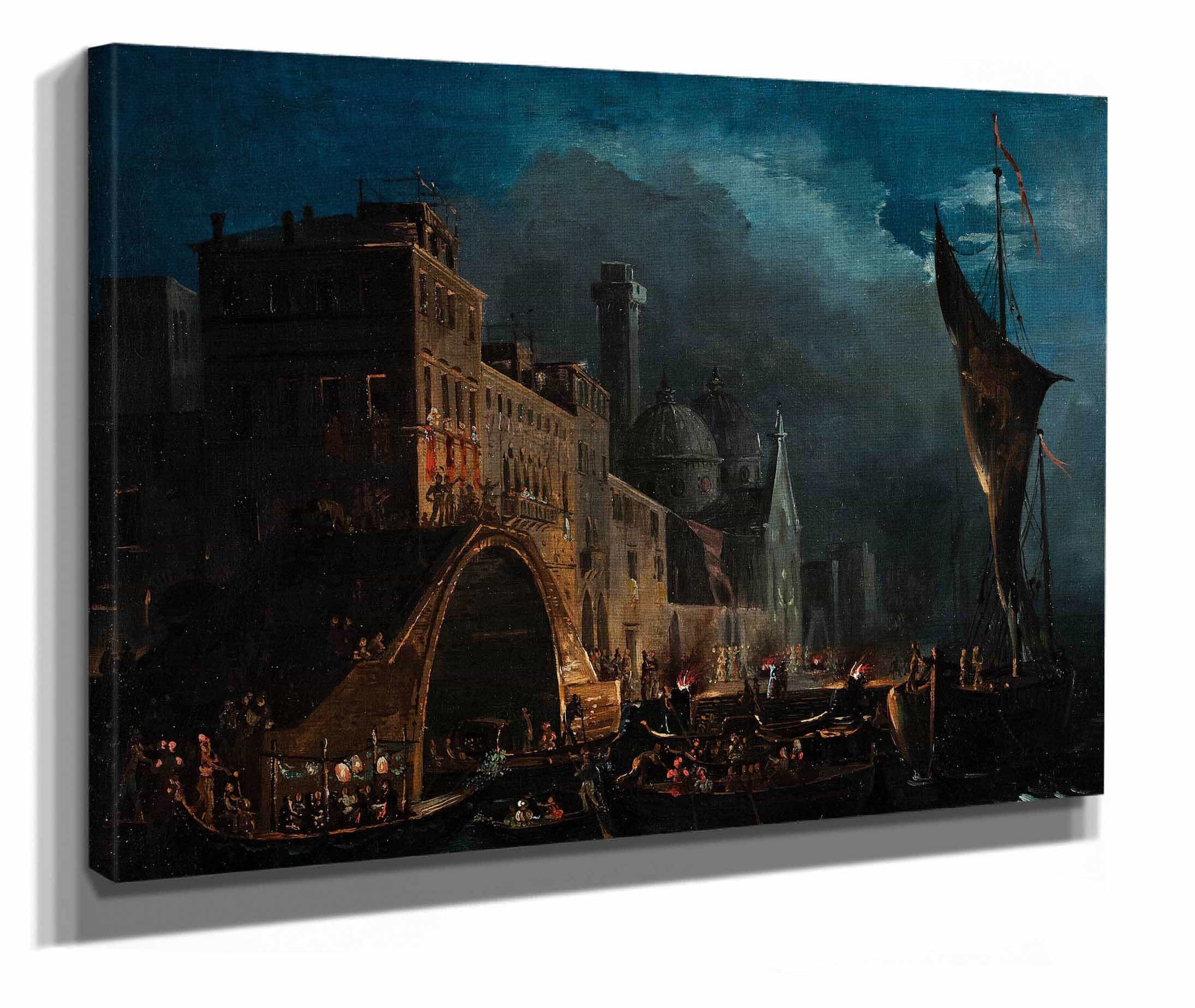 A Venetian Gala Night by Ippolito Caffi