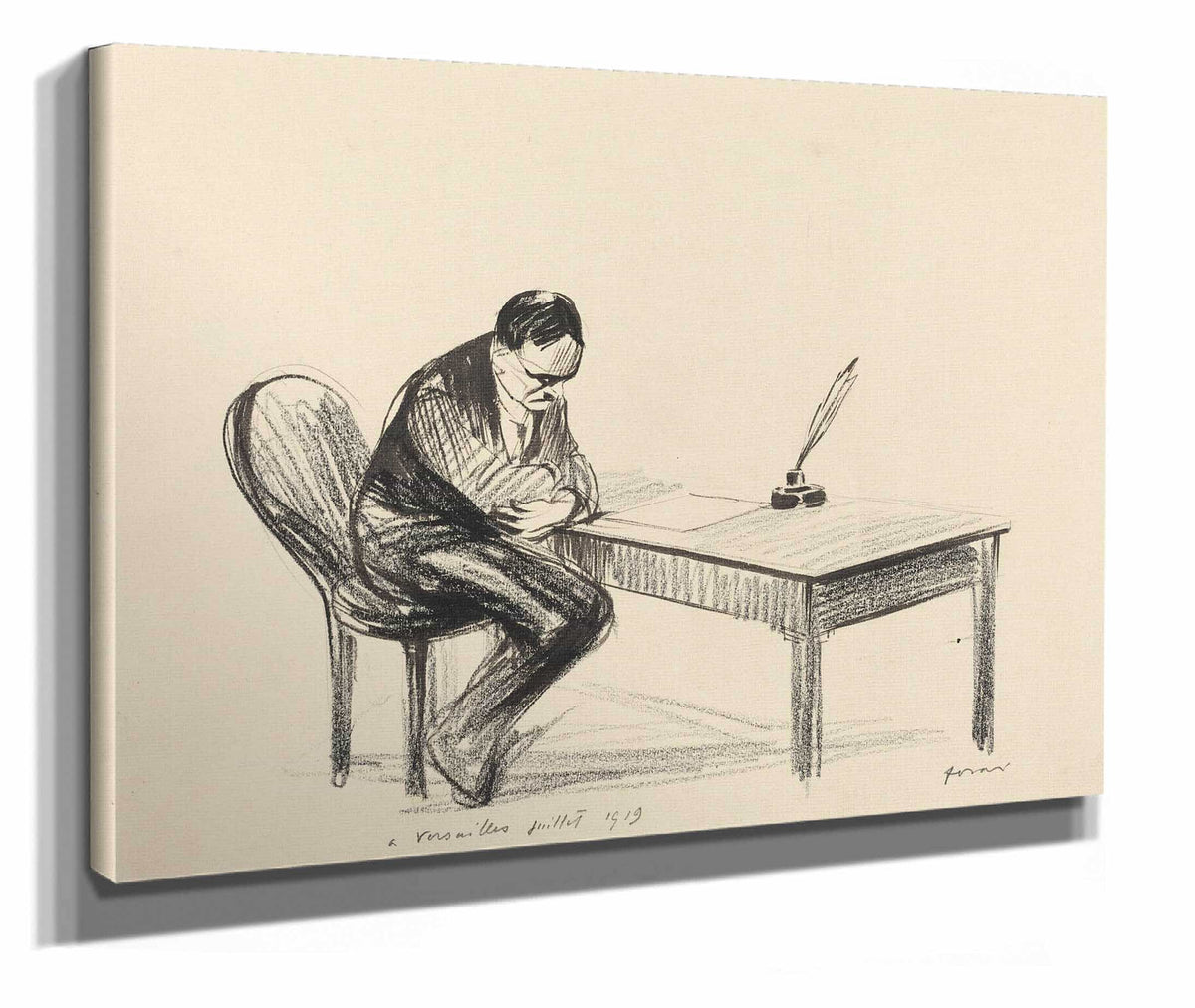 A Versailles Juillet Ii Probably by Jean Louis Forain