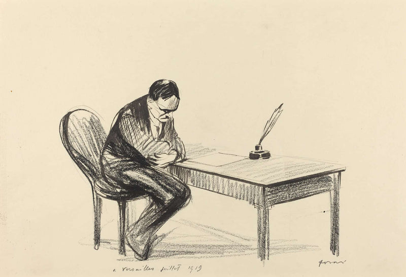 A Versailles Juillet Ii Probably by Jean Louis Forain