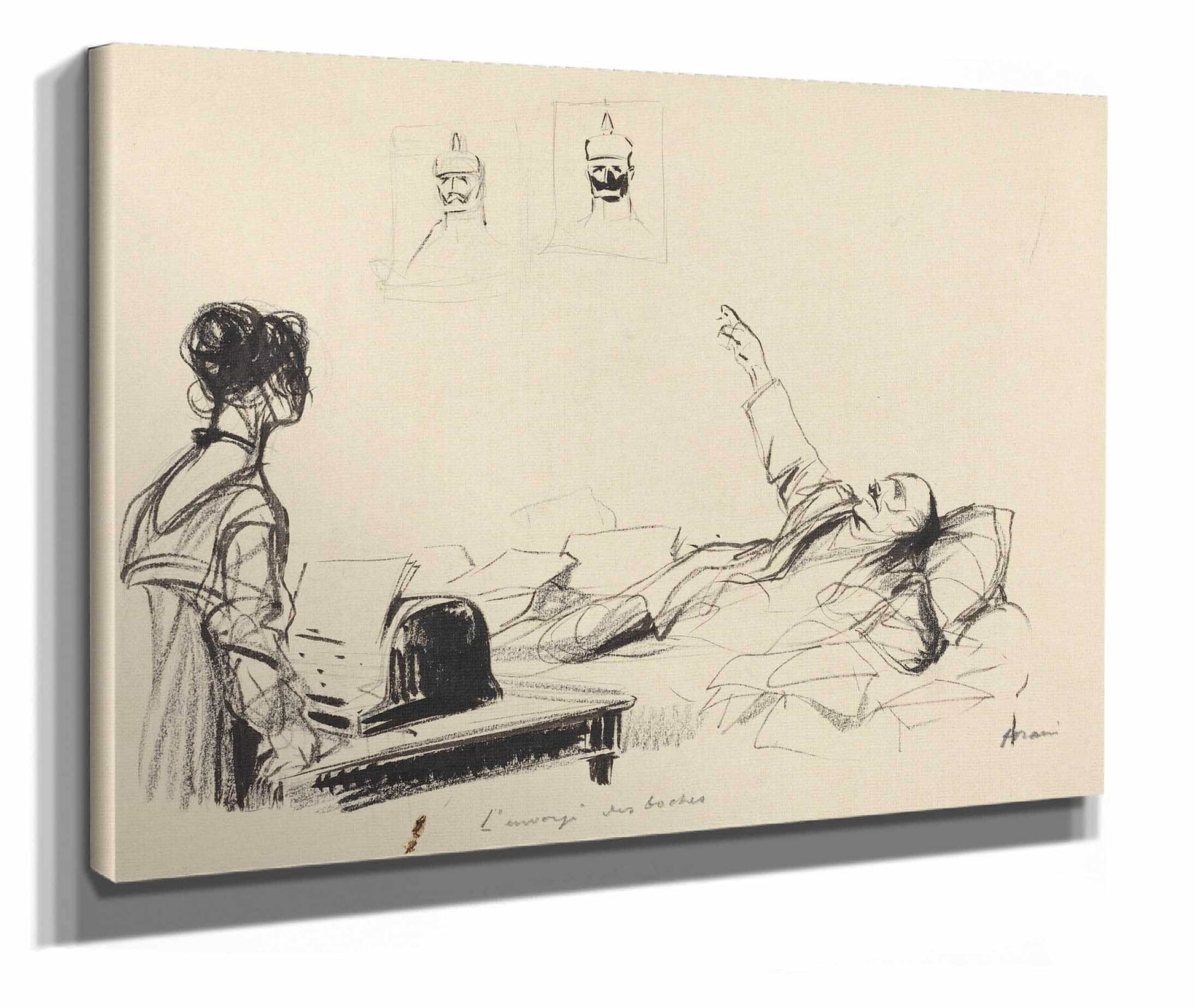 A Versailles Lenvoye Des Boches by Jean Louis Forain