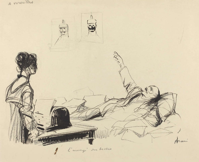 A Versailles Lenvoye Des Boches by Jean Louis Forain