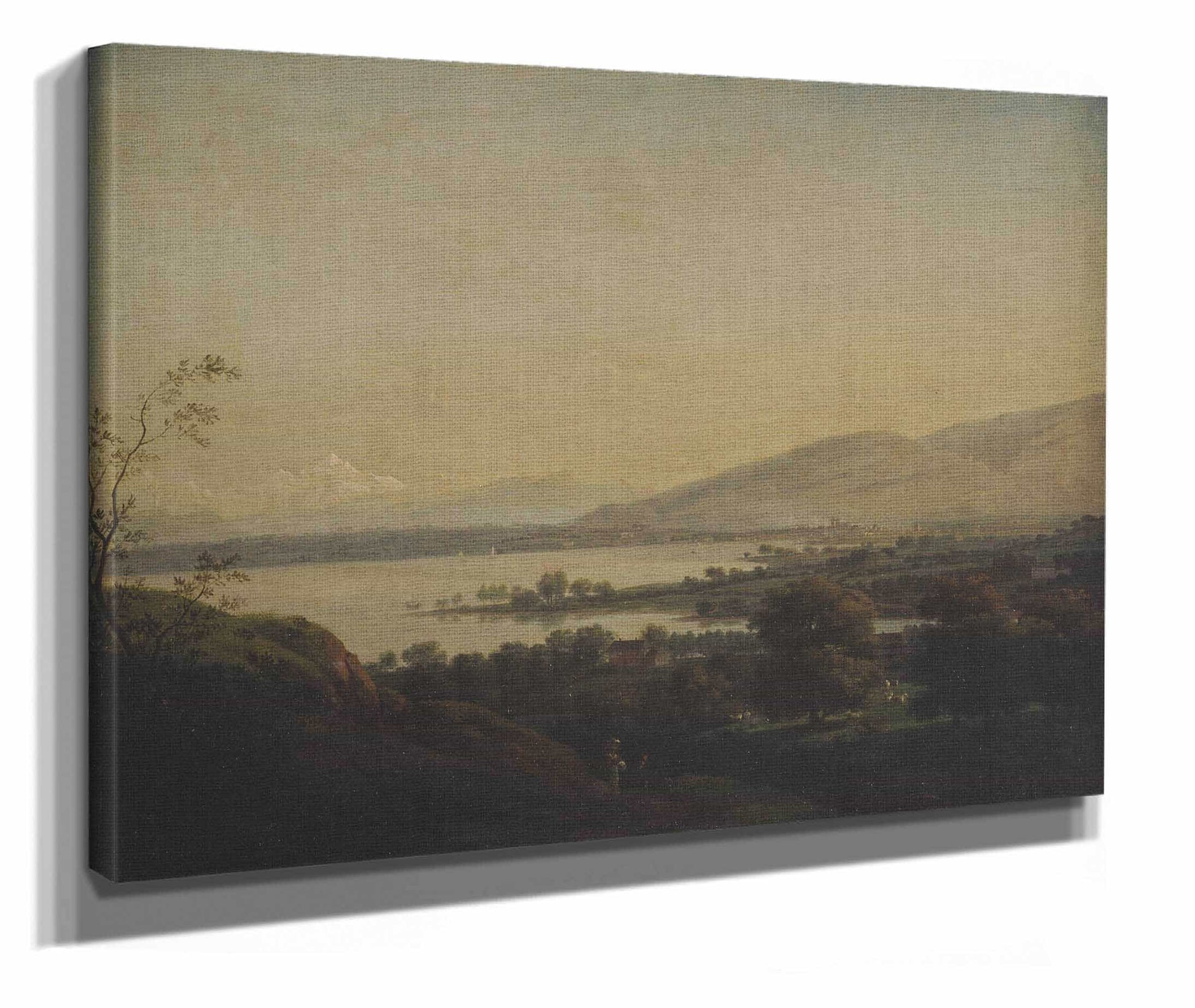 A View Across Lake Leman Towards Mont Blanc And Geneva by Jens Juel