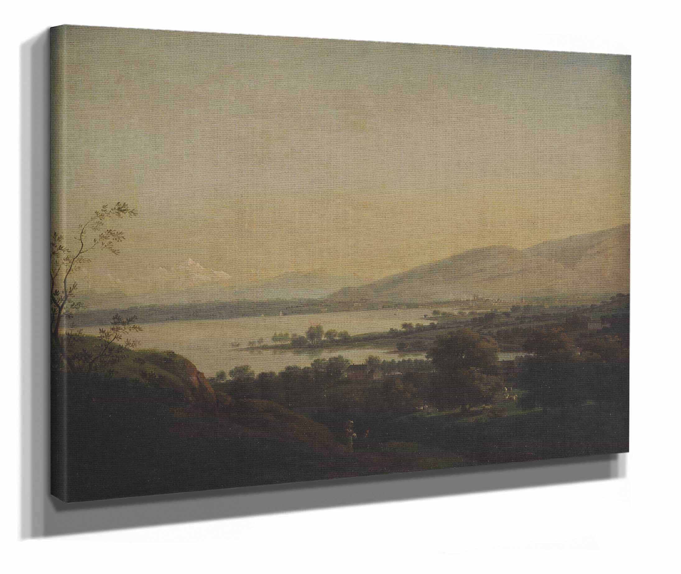 A View Across Lake Leman Towards Mont Blanc And Geneva by Jens Juel