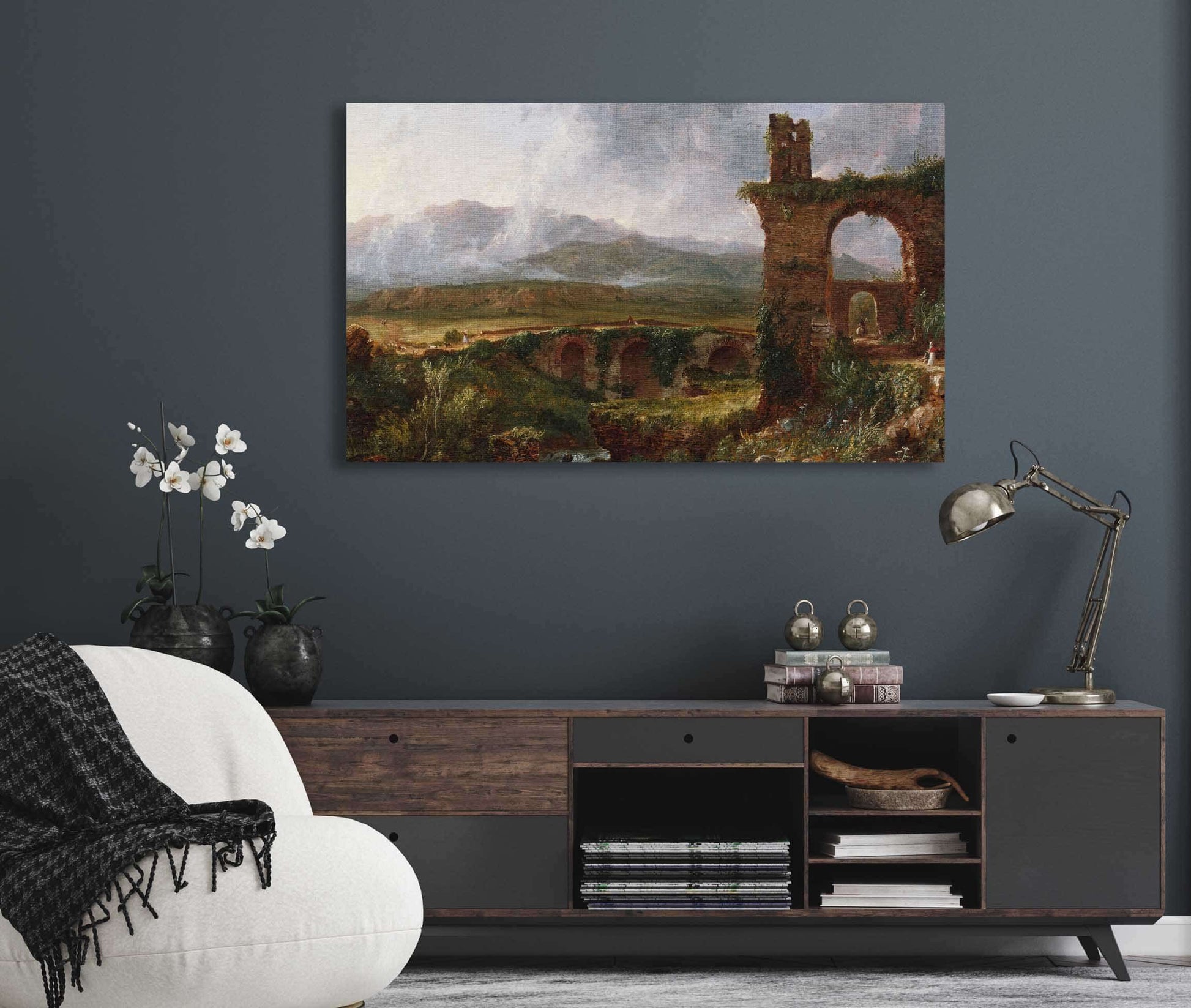 A View Near Tivoli Morning by Thomas Cole