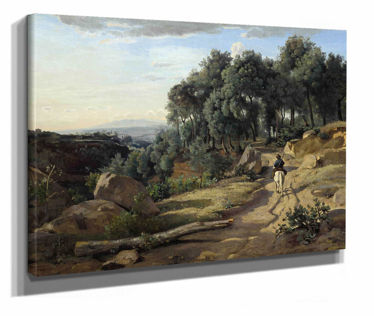 A View Near Volterra by Jean Baptiste Camille Corot