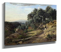 A View Near Volterra by Jean Baptiste Camille Corot