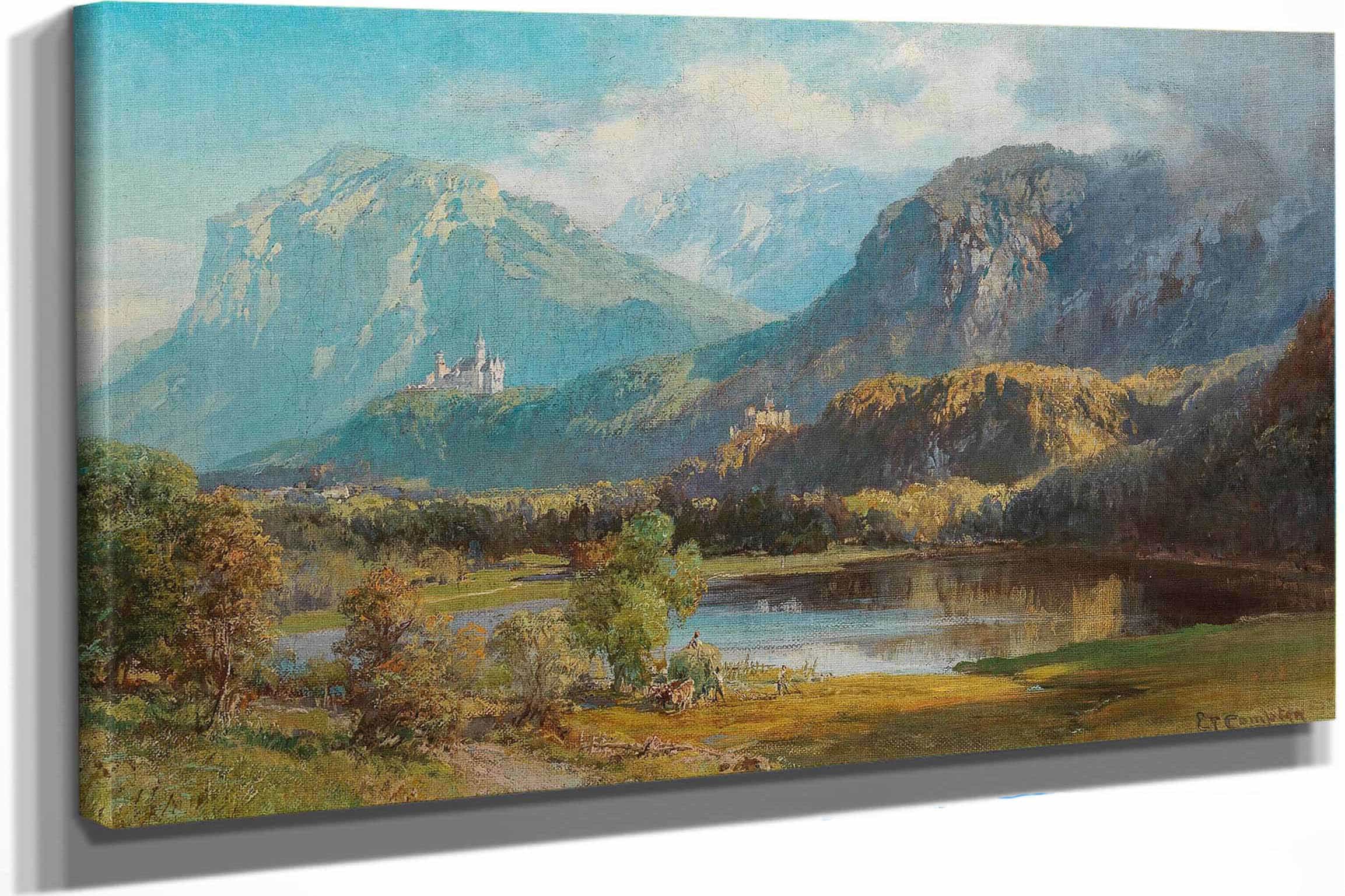 A View Of Neuschwanstein by Edward Theodore Compton