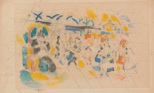 A View Of Scheveningen by Jules Schmalzigaug