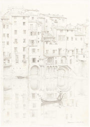 A View Of The Arno Florence by Edward John Poynter
