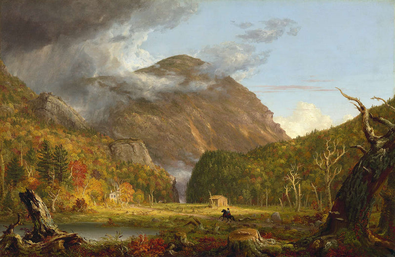 A View Of The Mountain Pass Called The Notch Of The White Mountains Crawford Notch by Thomas Cole
