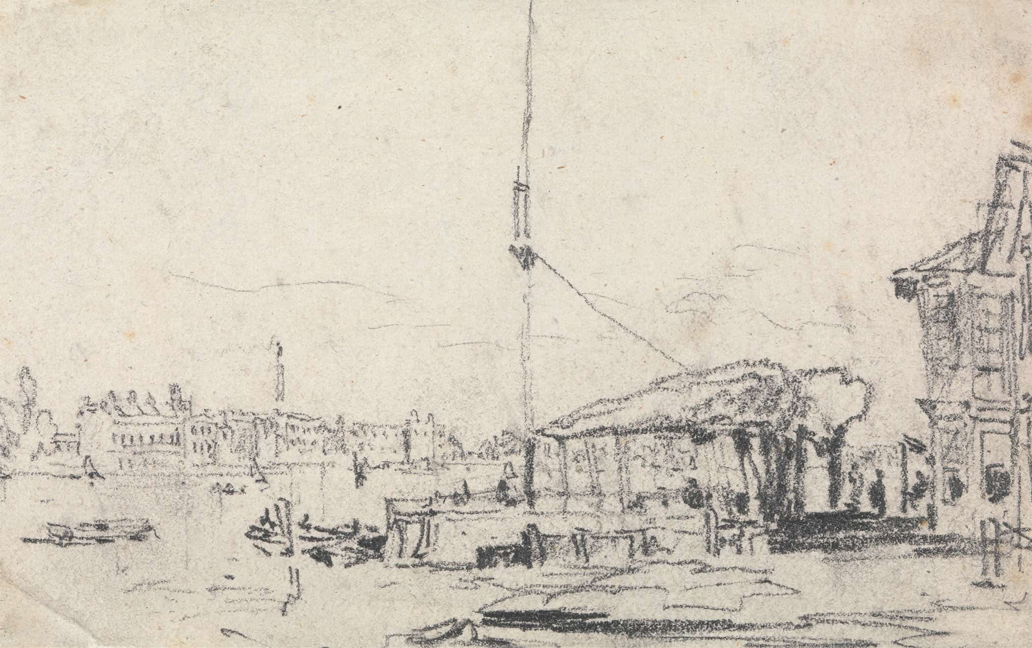 A View Of The Scheldt by David Cox