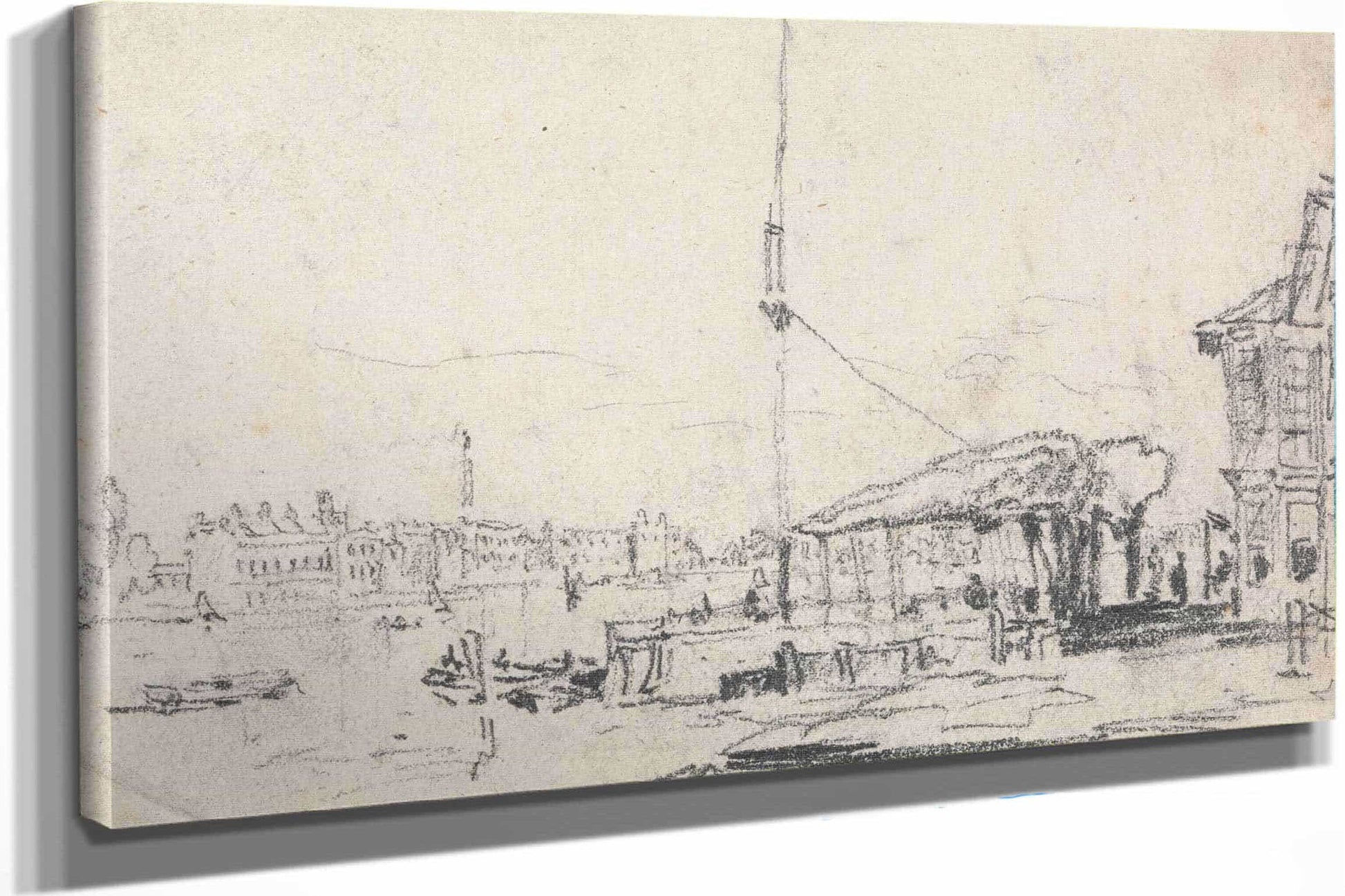 A View Of The Scheldt by David Cox