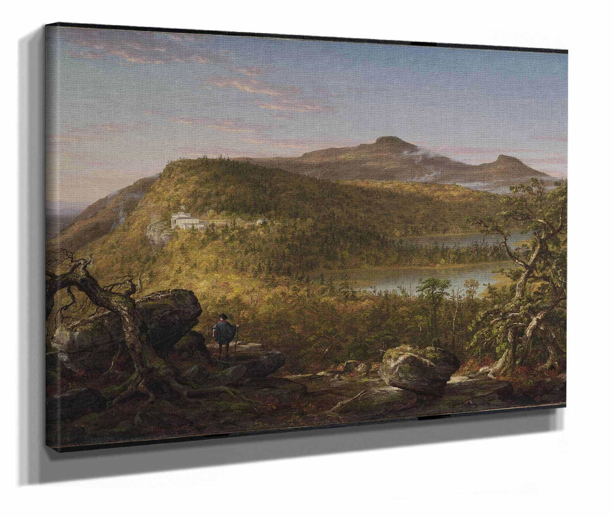 A View Of The Two Lakes And Mountain House Catskill Mountains Morning by Thomas Cole