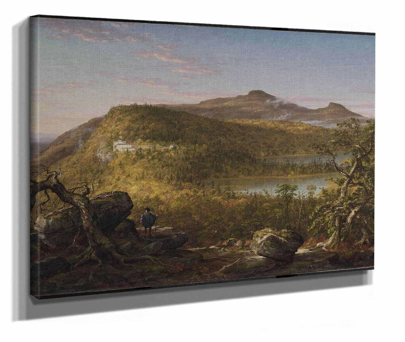 A View Of The Two Lakes And Mountain House Catskill Mountains Morning by Thomas Cole