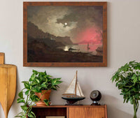 A View Of Vesuvius From Posillipo Naples by Joseph Wright Of Derby