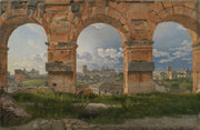 A View Through Three Arches Of The Third Storey Of The Colosseum by Christoffer Wilhelm Eckersberg