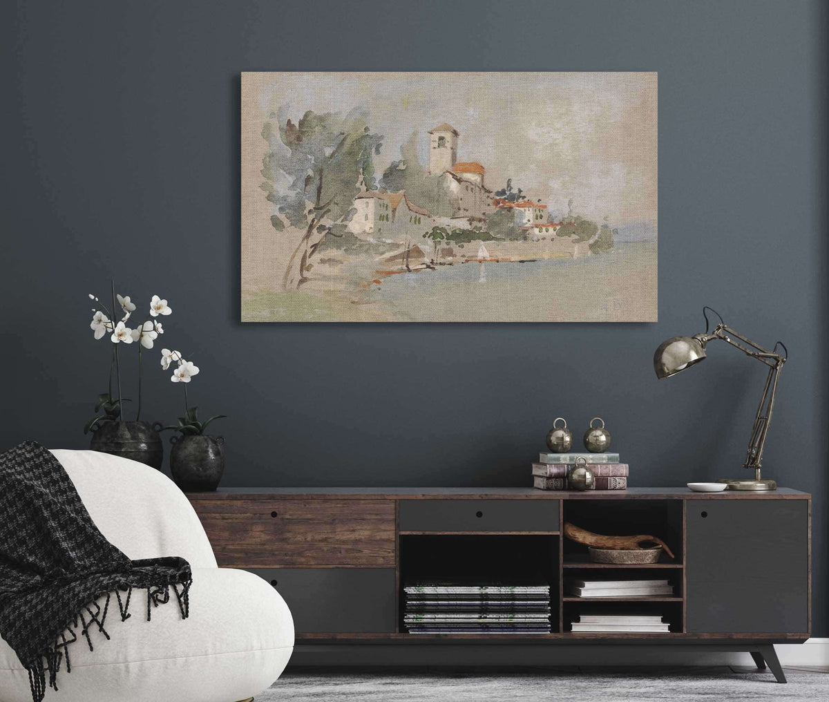 A Villa Near The Sea by Hercules Brabazon Brabazon