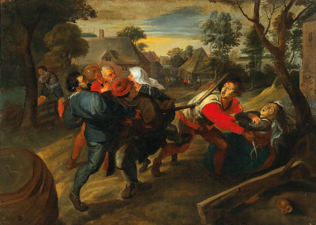 A Village Brawl by Jan Brueghel The Younger