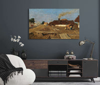 A Village Road In Szolnok by Tina Blau