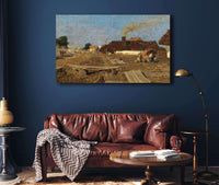 A Village Road In Szolnok by Tina Blau