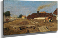 A Village Road In Szolnok by Tina Blau