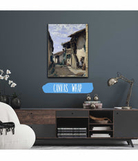 A Village Street Dardagny by Jean Baptiste Camille Corot