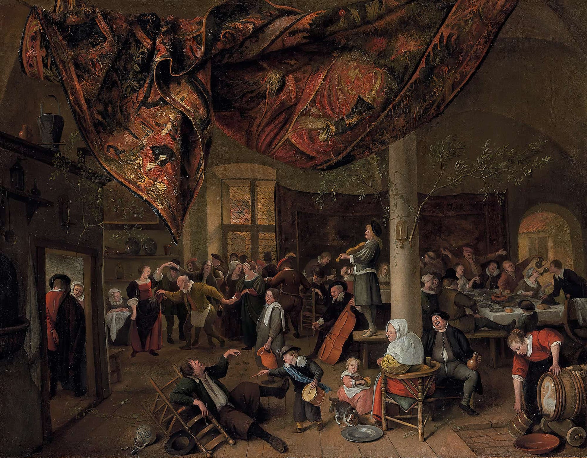 A Village Wedding by Jan Steen