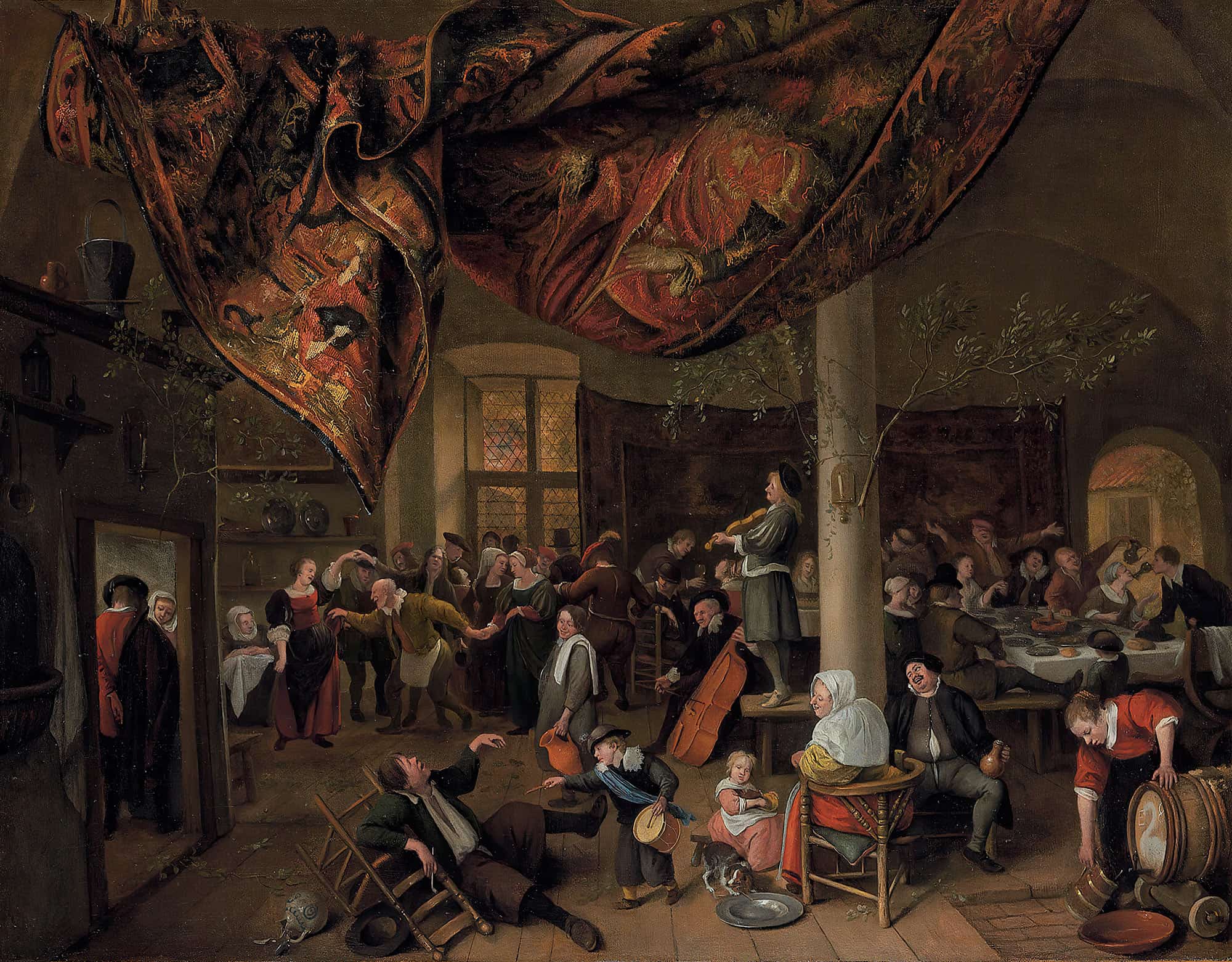A Village Wedding by Jan Steen