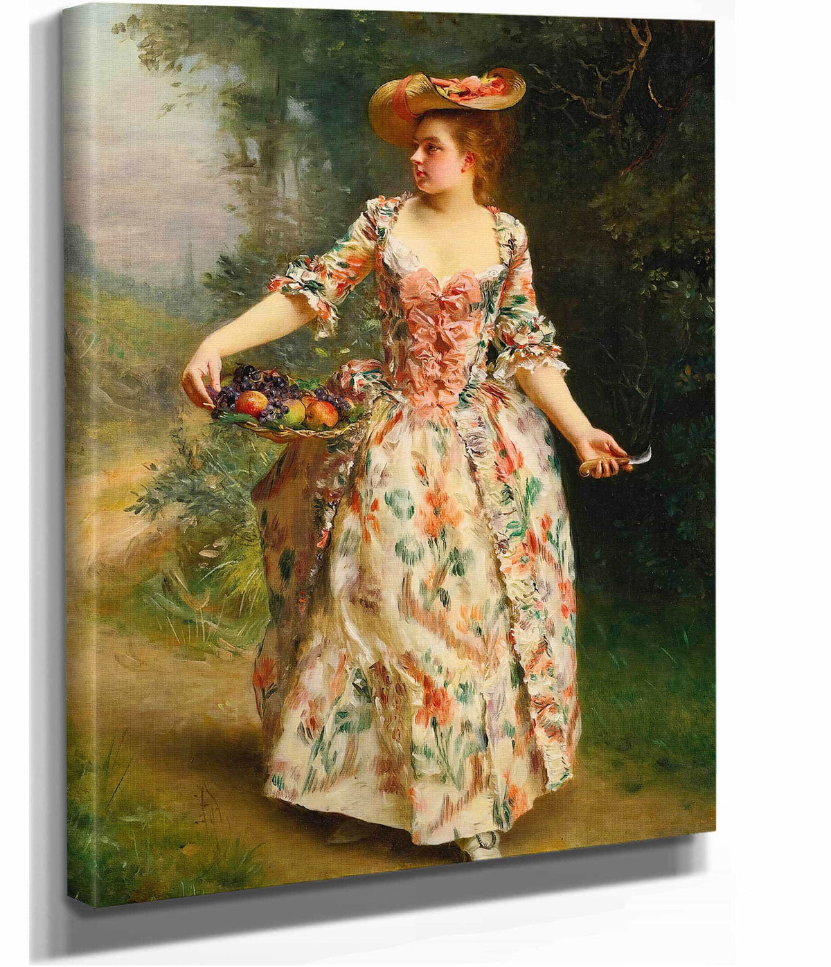 A Walk In The Park by Gustave Jean Jacquet
