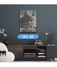 A Warrior Holding A Shield And Sword Seen From The Back   by Theodore Gericault